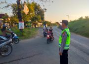 Polsek Plandaan melaksanakan pengamanan dan Pengaturan lalulintas