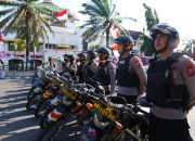 Simulasi Sispamkota Polres Ponorogo Peragakan Kerusuhan hingga Penculikan Saat Pilkada 2024