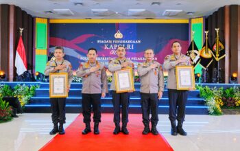 Bukti Nyata Dukung Asta Cita,  SDM Polda Jatim Diganjar Berbagai  Penghargaan