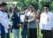 Kapolres Jombang Pimpin Apel Akbar Kebangsaan Bersama Serikat Pekerja/Buruh Kabupaten Jombang