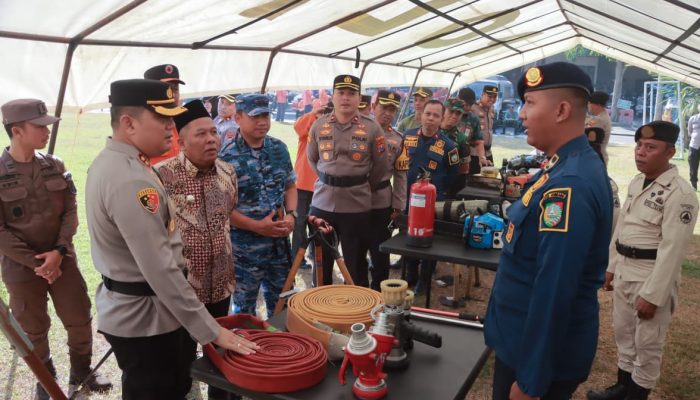 Perkuat Kolaborasi Hadapi Kekeringan dan Karhutla, Polres Jombang Gelar Apel Siaga Bencana